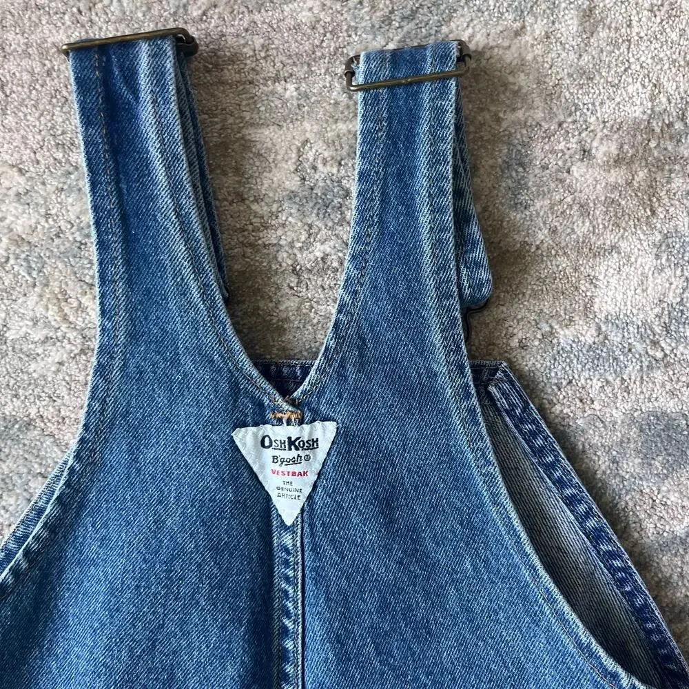 Vintage OshKosh B'gosh Blue Jean Overalls 4T